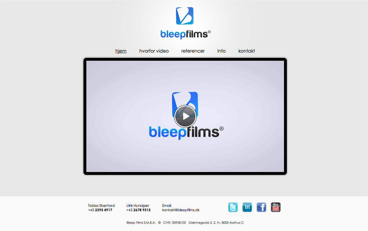 Videoproduktion www.bleepfilms.dk