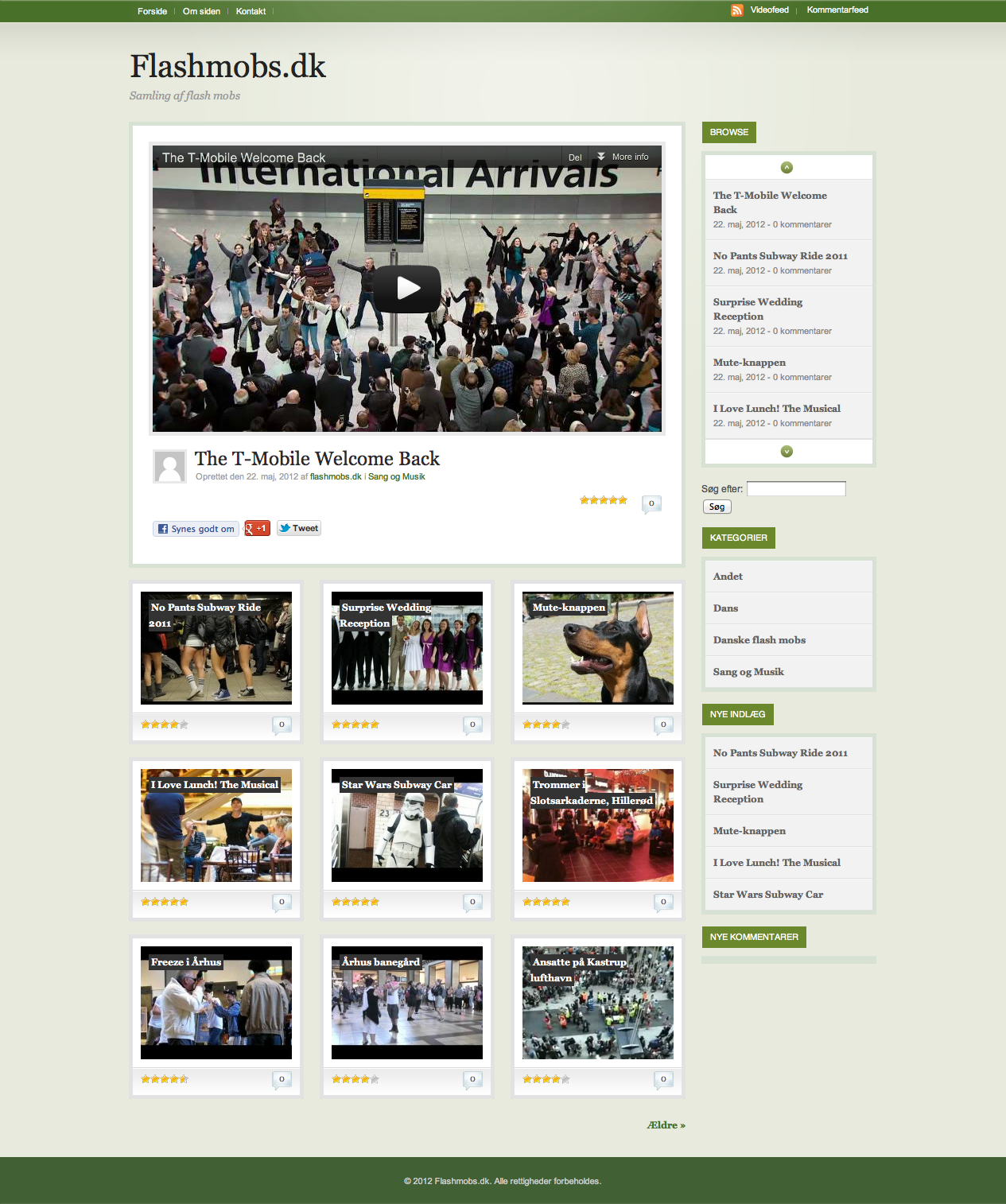 Samling af flash mobs www.flashmobs.dk